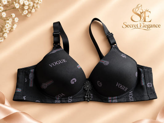 Secret Elegance Vogue Printed Foam Bra | Jersey Cotton Bra