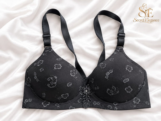 Secret Elegance Vogue Printed Foam Bra | Jersey Cotton Bra