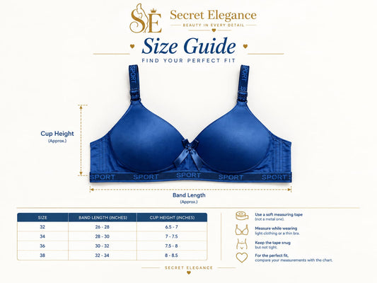 Best Foam Jersey Sport Bra - Super Soft & Comfortable - Secret Elegance