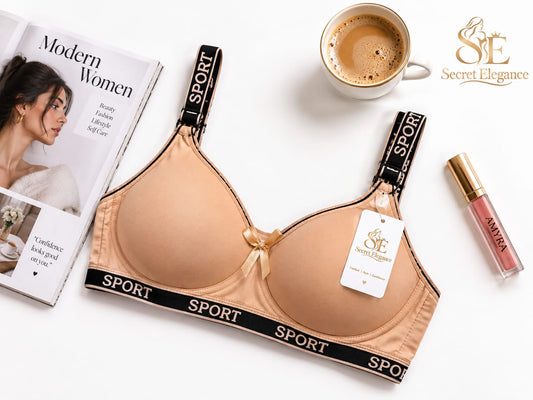 Best Foam Jersey Sport Bra - Super Soft & Comfortable - Secret Elegance